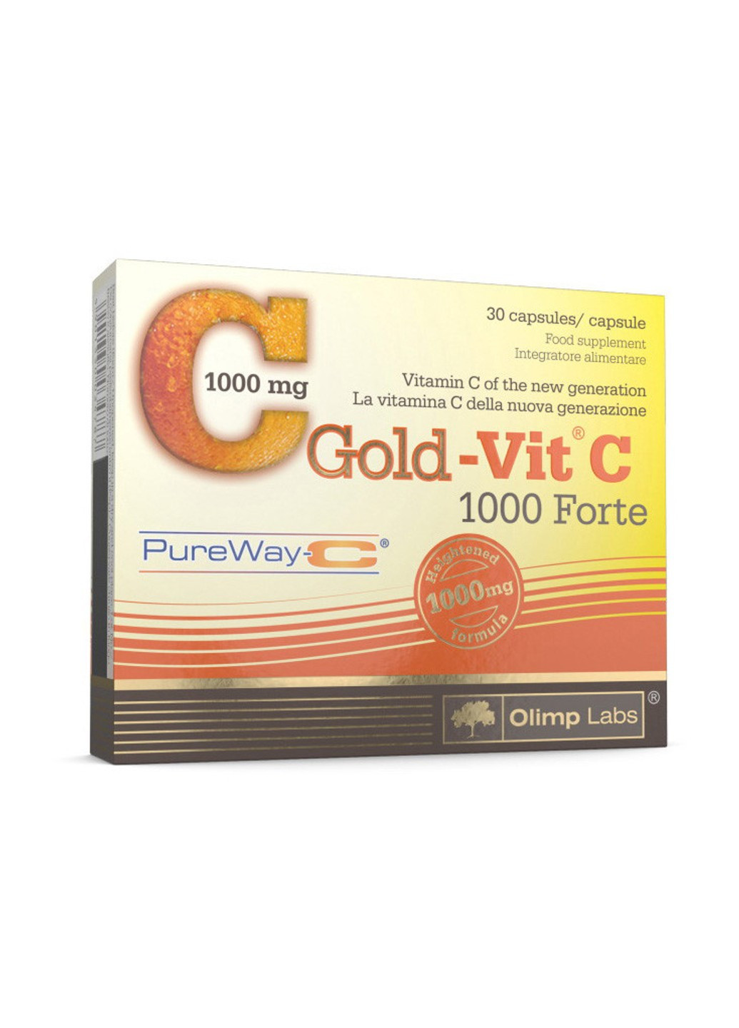 Вітамін С Gold-Vit C 1000 Forte (30 капс) олімп Olimp (255408703)