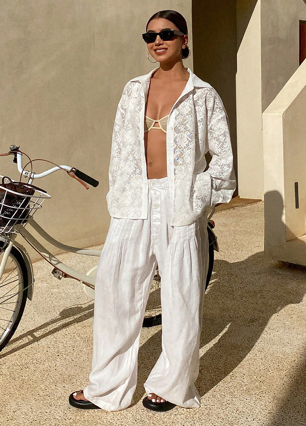 Біла блуза SHEIN