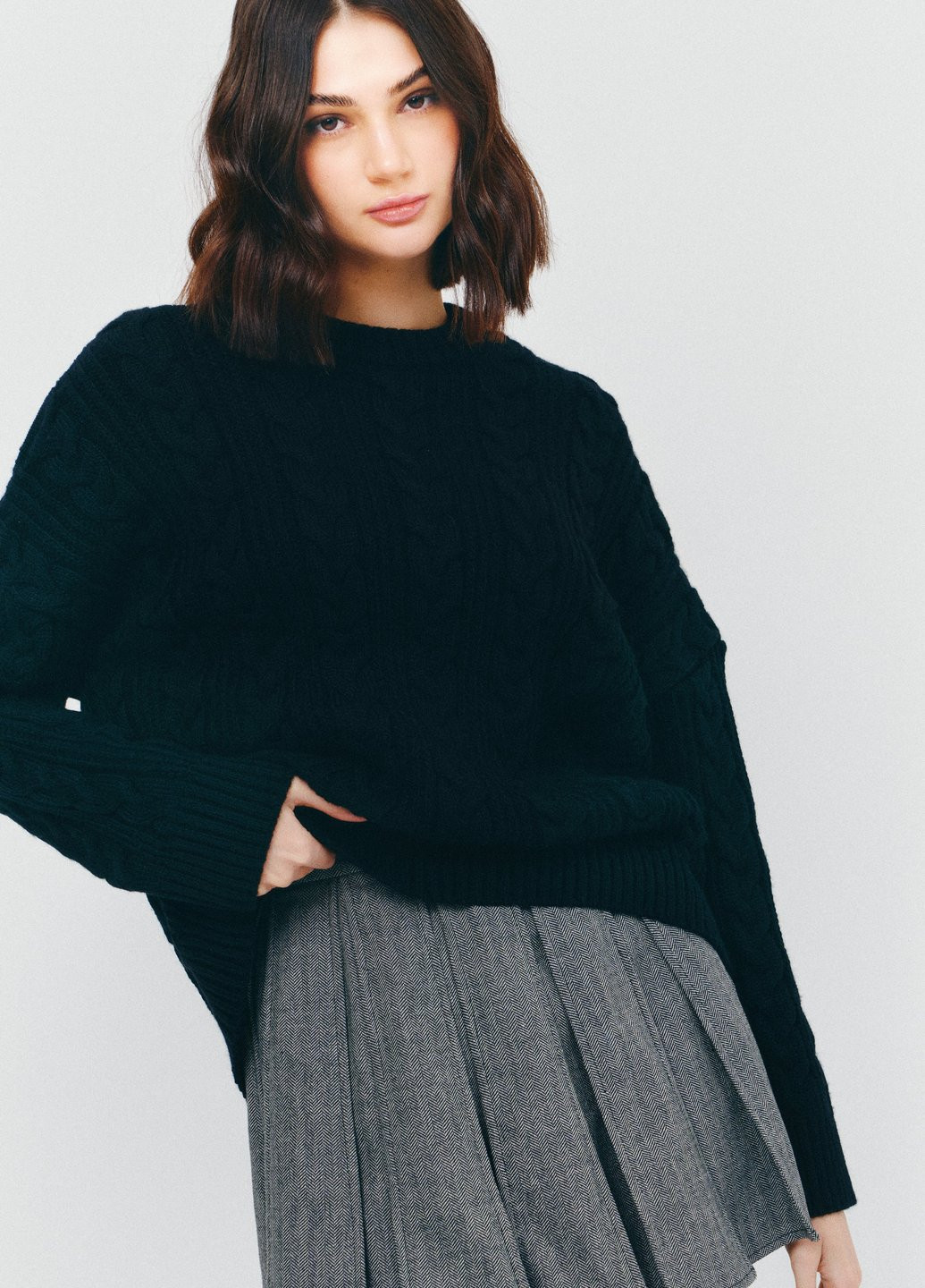 Чорний демісезонний джемпер джемпер Gepur