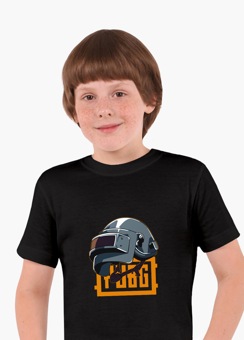 Черная демисезонная футболка детская пубг пабг (pubg)(9224-1184) MobiPrint