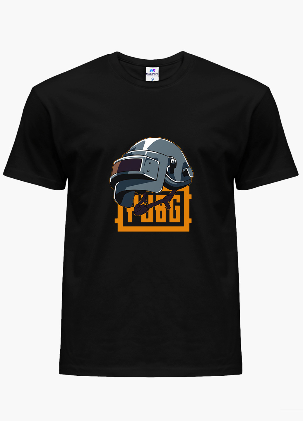 Чорна демісезонна футболка дитяча пубг пабг (pubg) (9224-1184) MobiPrint