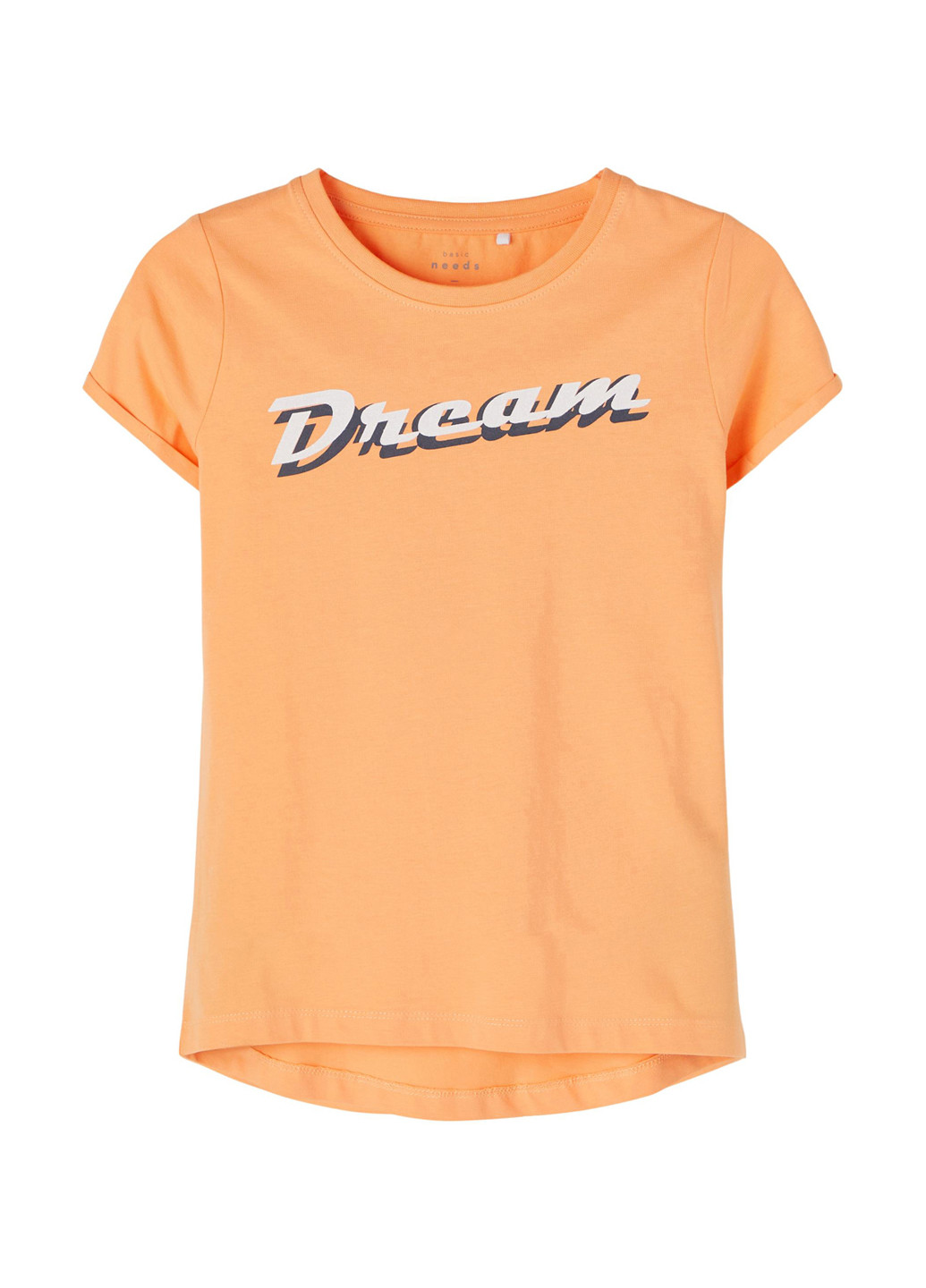 Светло-оранжевая летняя футболка Name it