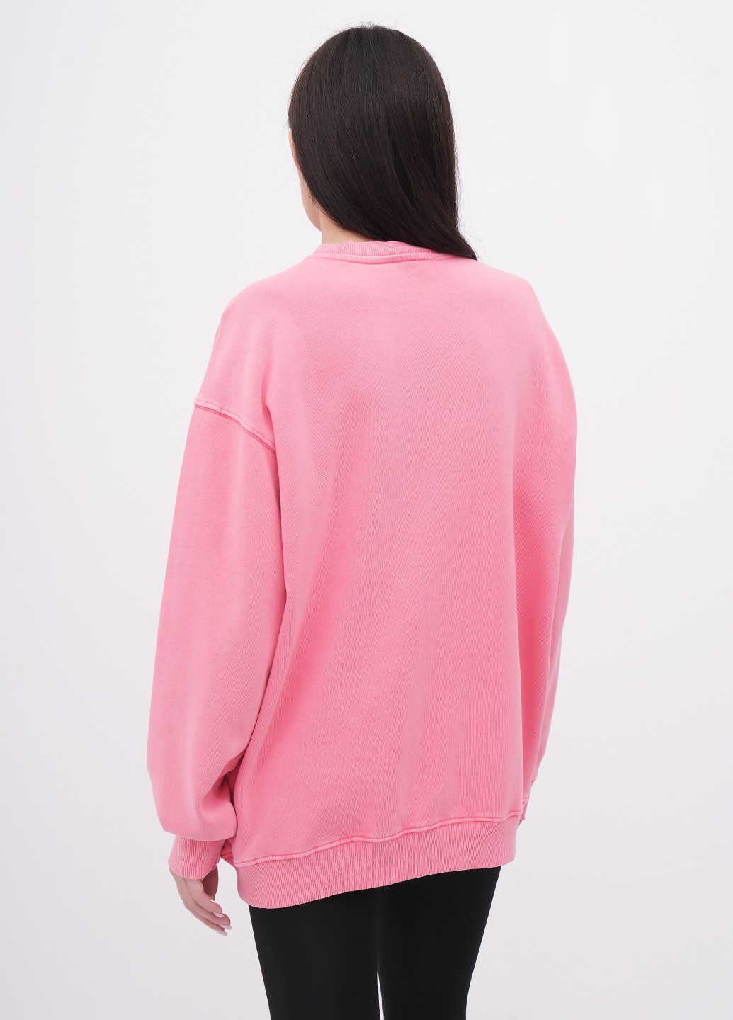 Рожевий світшот EQUILIBRI напис без декору (341745035)