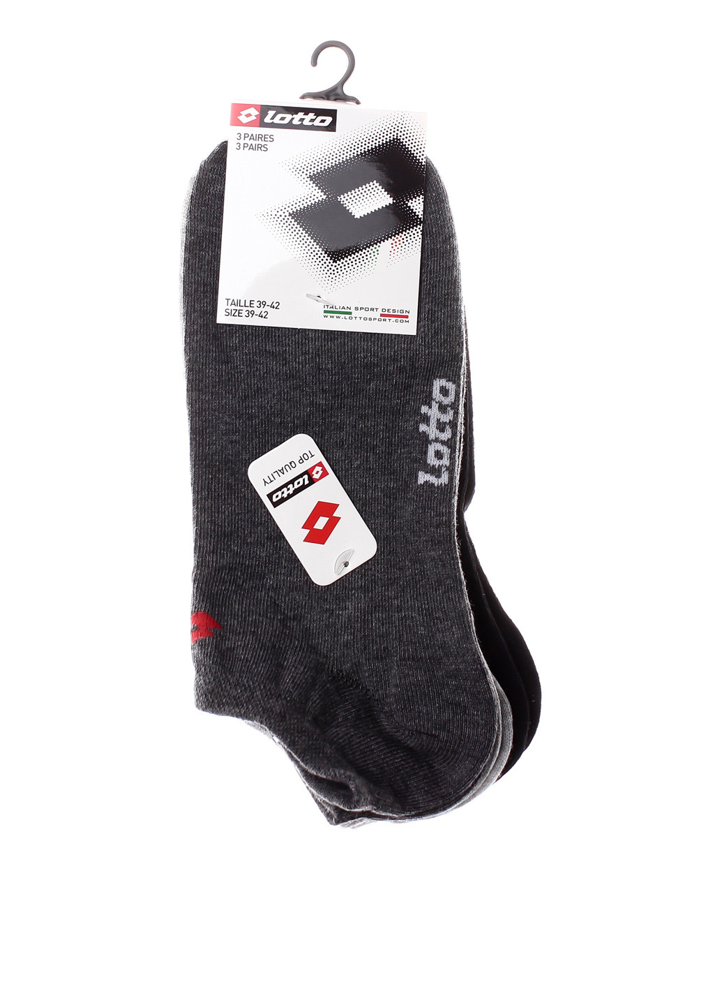Шкарпетки (3 пари) Lotto з ущільненім носком логотипи комбіновані спортивні