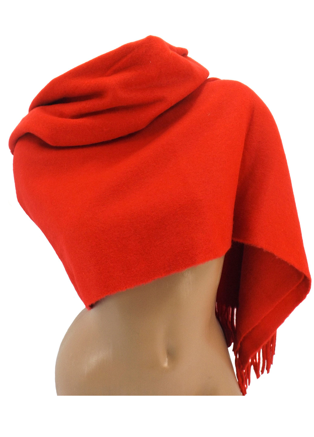 Женский кашемировый шарф Красный LuxWear S128007 (225001125)