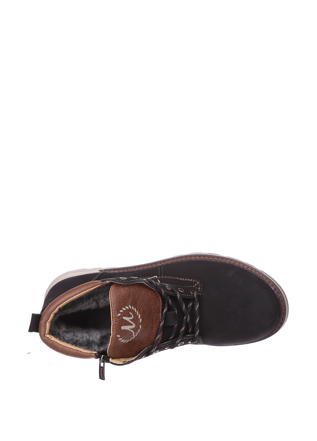 Темно-коричневые зимние ботинки Roberto Maurizi