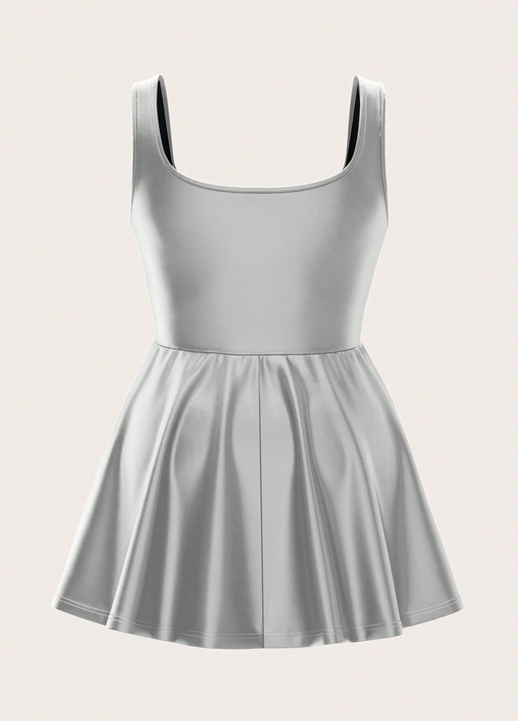 Комбинезон SHEIN комбинезон-шорты колор блок серебряный кэжуал полиэстер