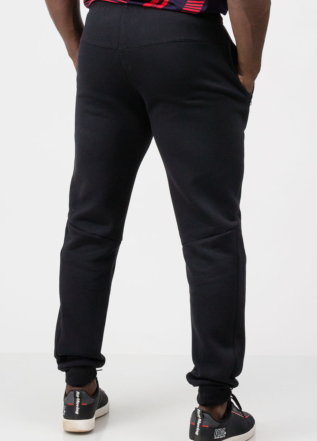 Черные спортивные демисезонные джоггеры брюки SA-sport