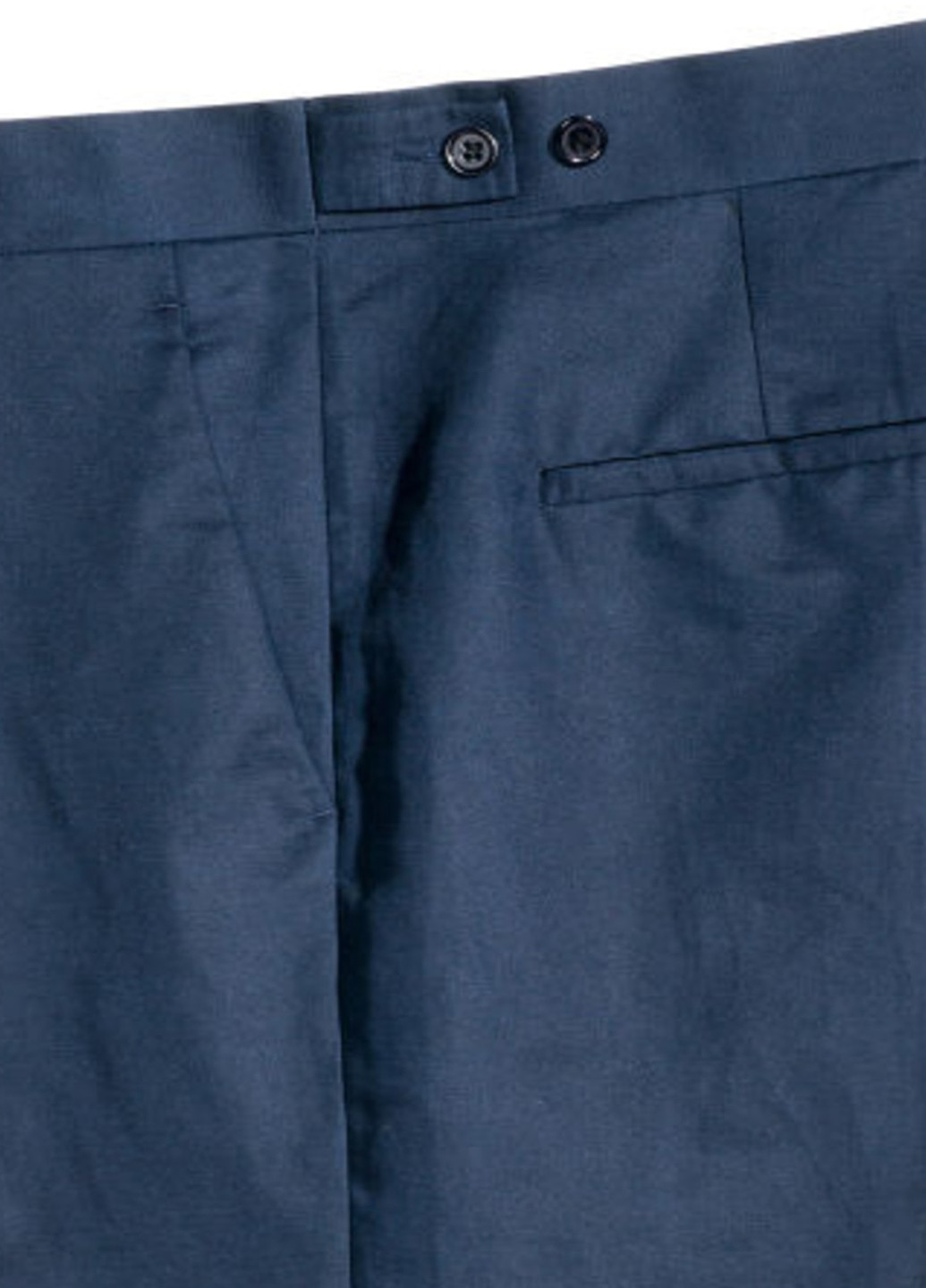 Штани H&M завужені однотонні сині кежуали