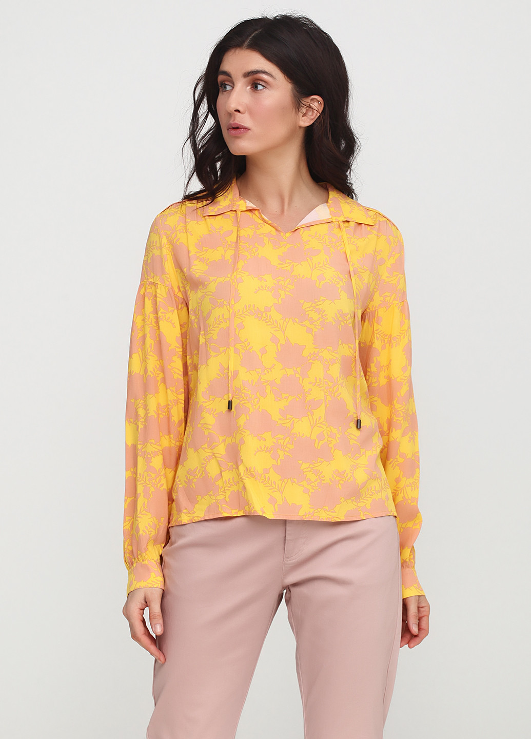 Желтая демисезонная блуза Friendtex