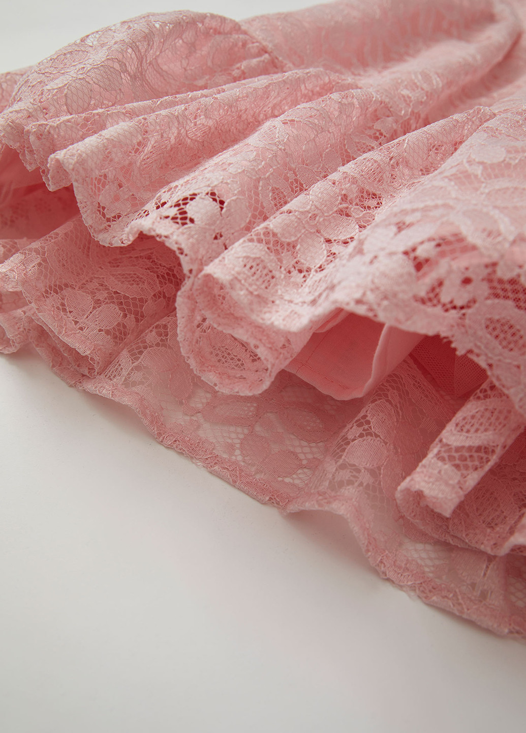 Светло-розовое праздничный платье клеш, с открытыми плечами DeFacto