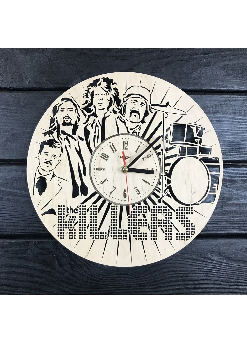 Оригінальний інтер`єрний настінний годинник «The Killers» 7Arts (253566585)