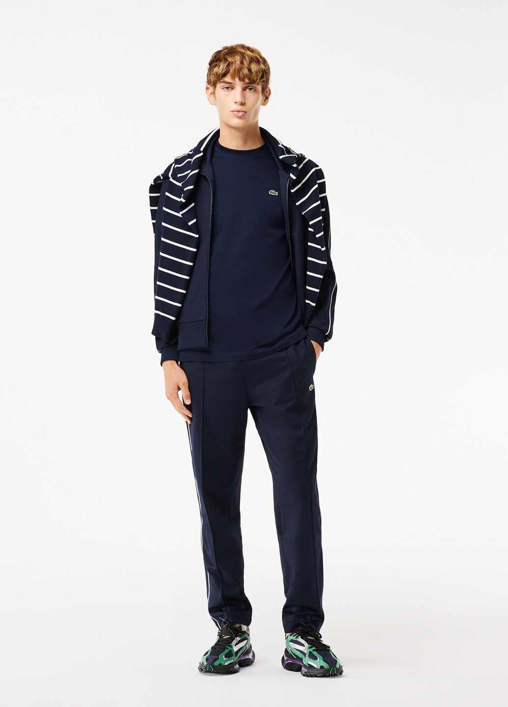 Темно-синя футболка Lacoste