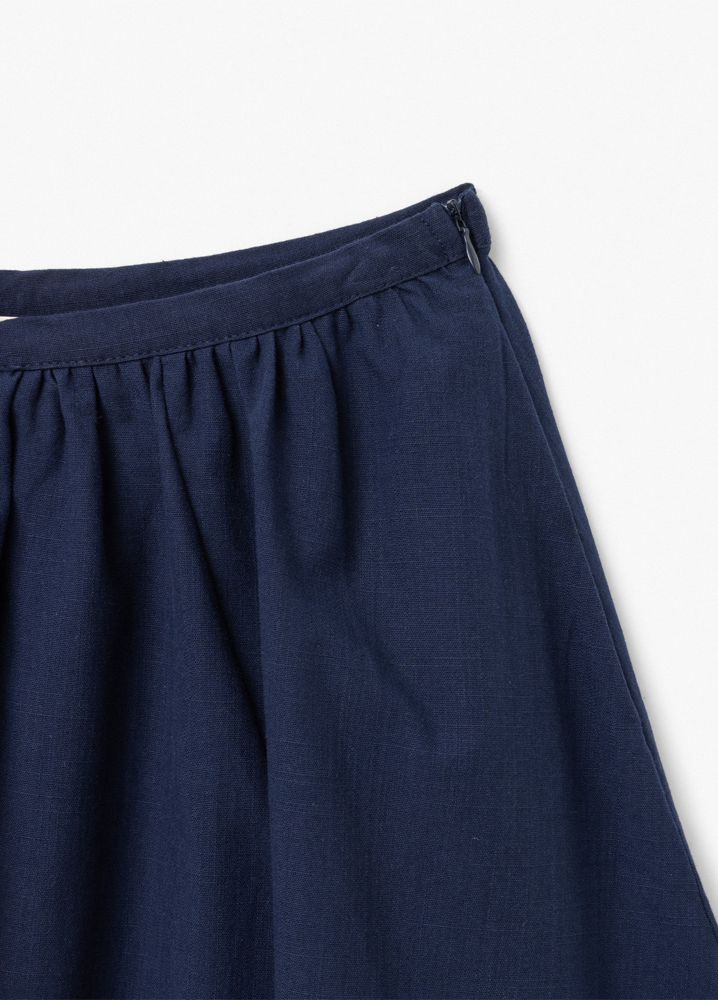 Темно-синяя кэжуал однотонная юбка KOTON клешированная