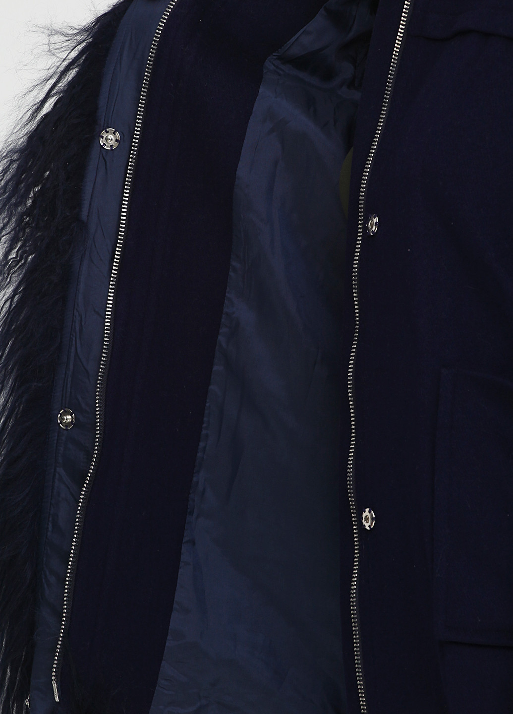 Темно-синє демісезонне Пальто з капюшоном Liu-Jo