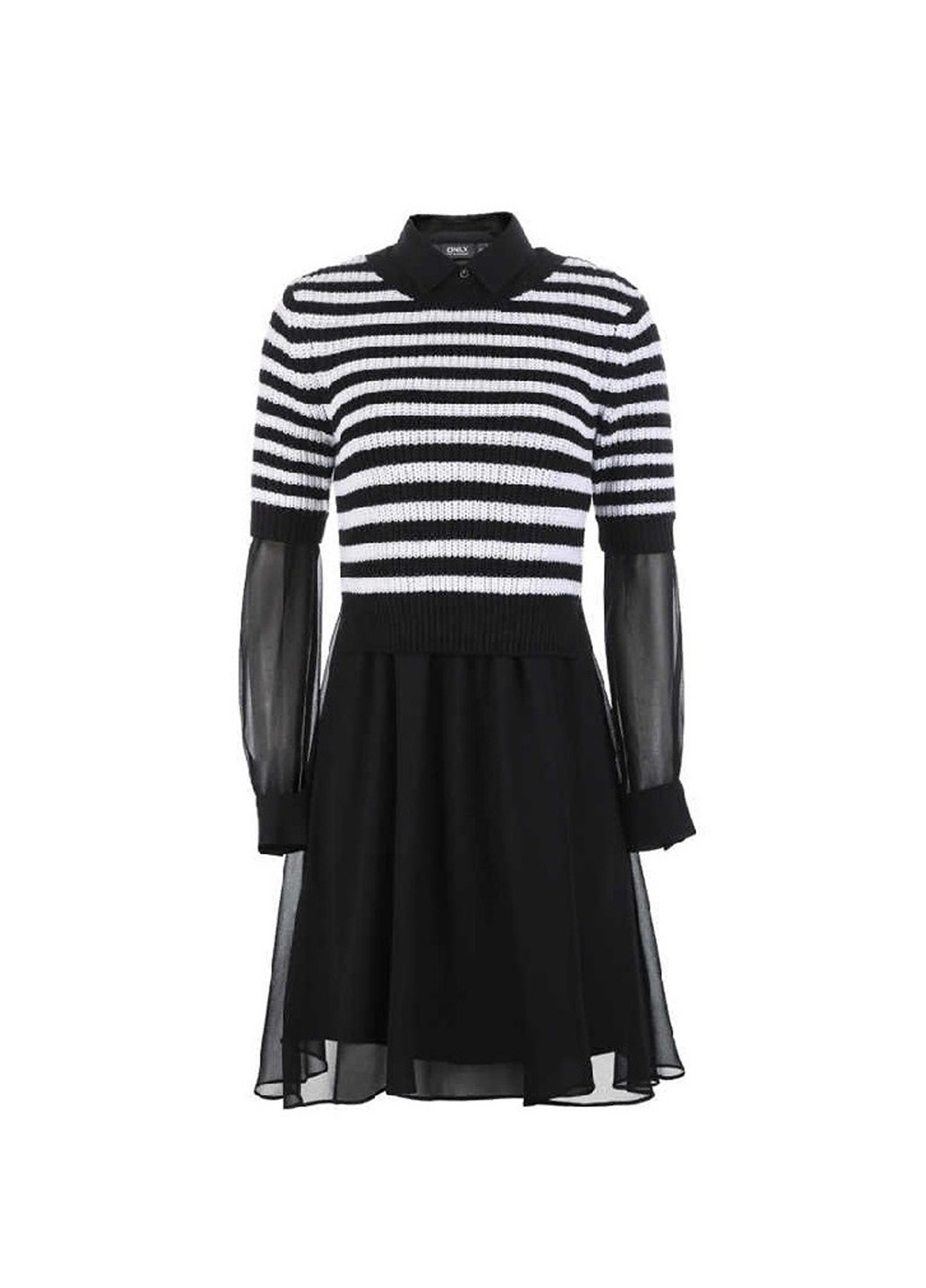 Черный демисезонный комплект (свитер, платье) Only