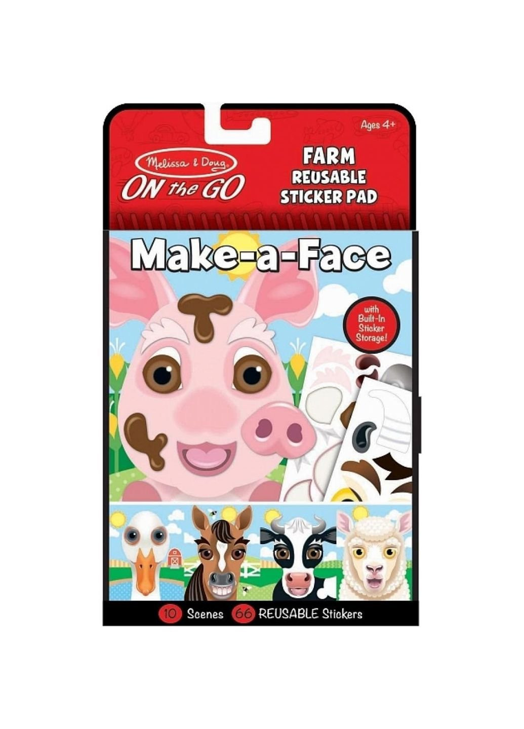 Набор для творчества Блокнот с многоразовыми наклейками Ферма (MD30511) Melissa&Doug (249597511)