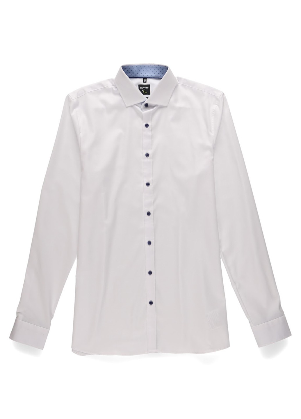 Белая классическая, праздничный рубашка однотонная Olymp