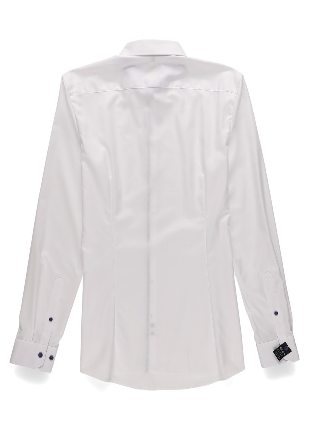 Белая классическая, праздничный рубашка однотонная Olymp