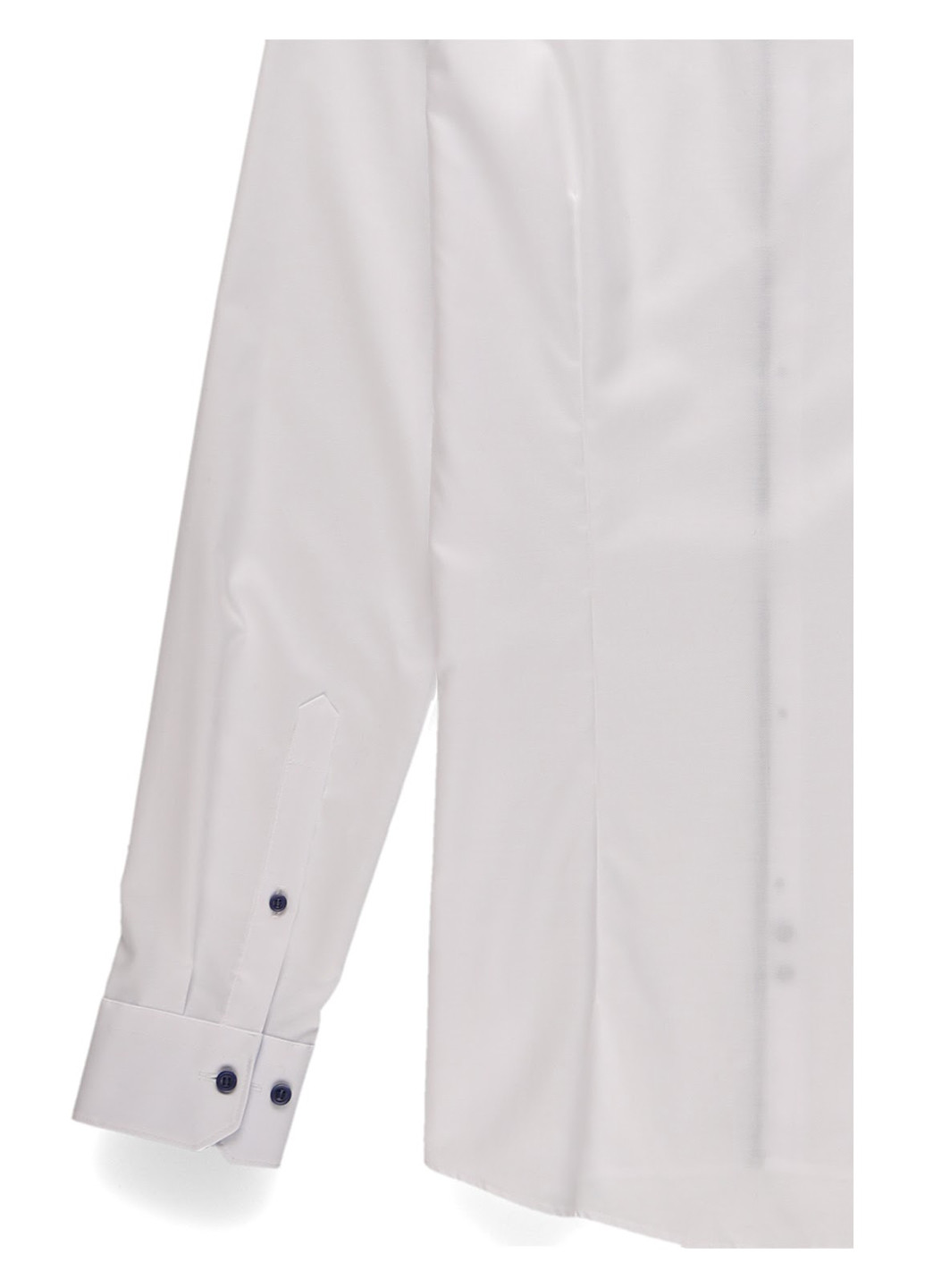 Белая классическая, праздничный рубашка однотонная Olymp