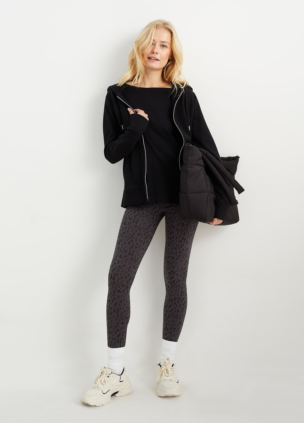 Комбинированные демисезонные леггинсы (2 шт.) C&A