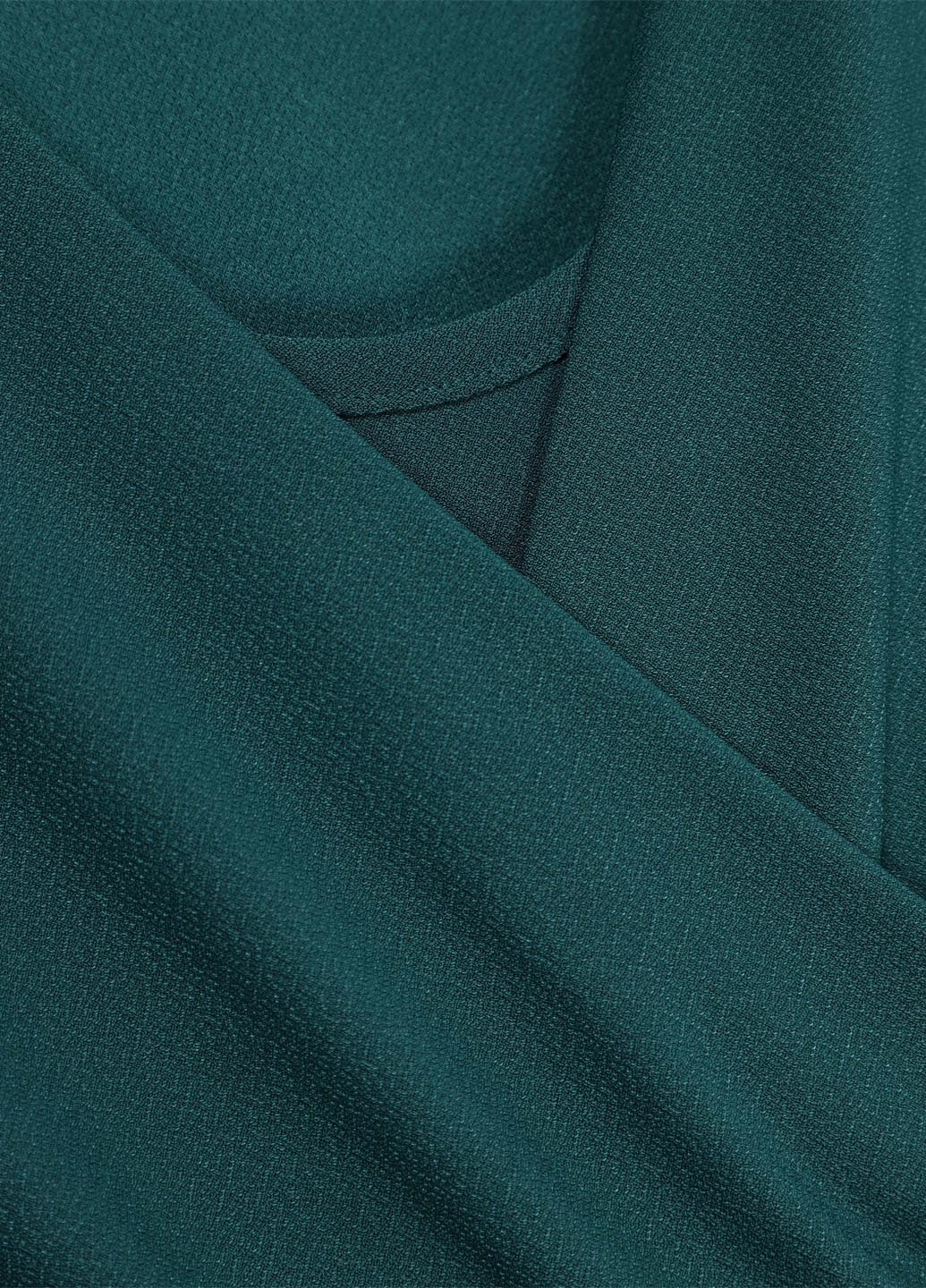 Бирюзовая блуза на запах H&M