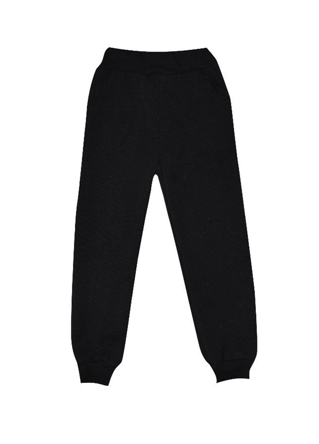 Черные спортивные демисезонные брюки со средней талией Blanka