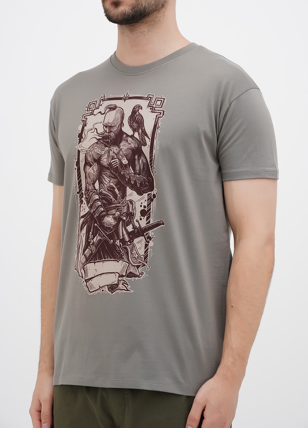 Сіро-зелена футболка Sol's