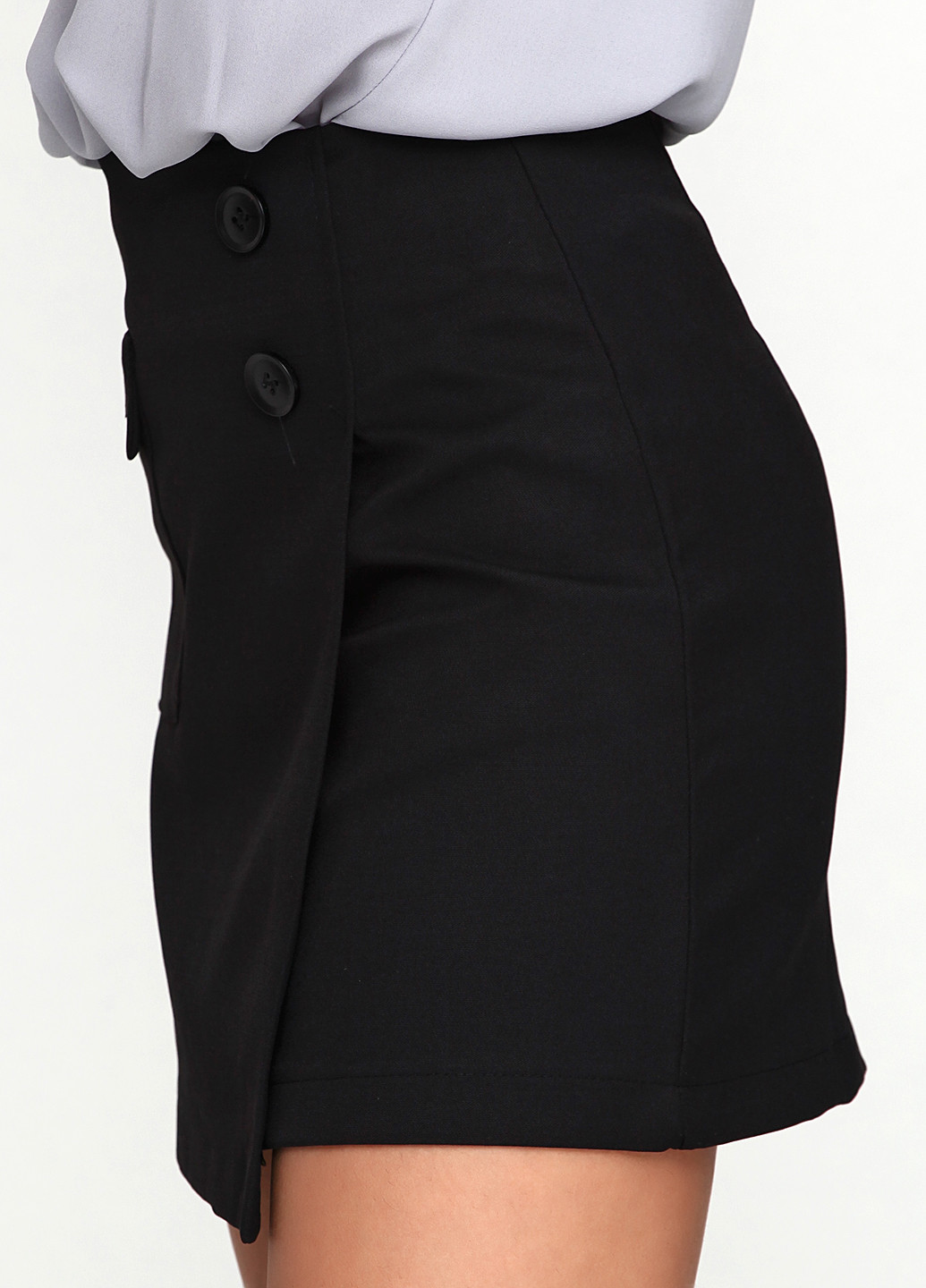 Черная кэжуал однотонная юбка Dorkini мини