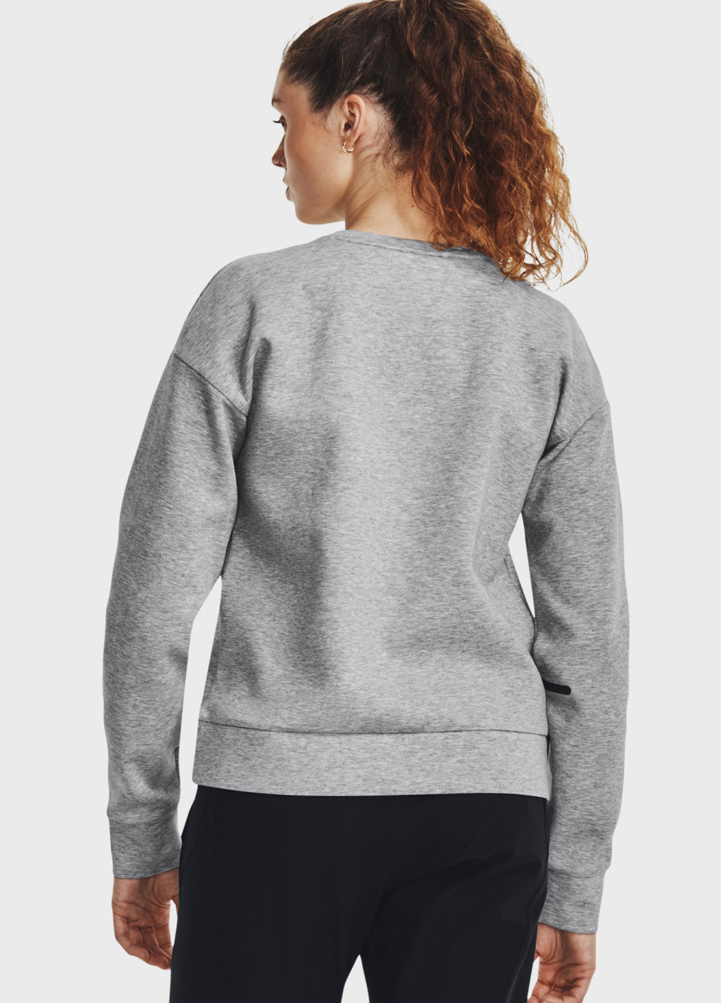 Світло-сірий світшот Under Armour логотип без декору (263207455)