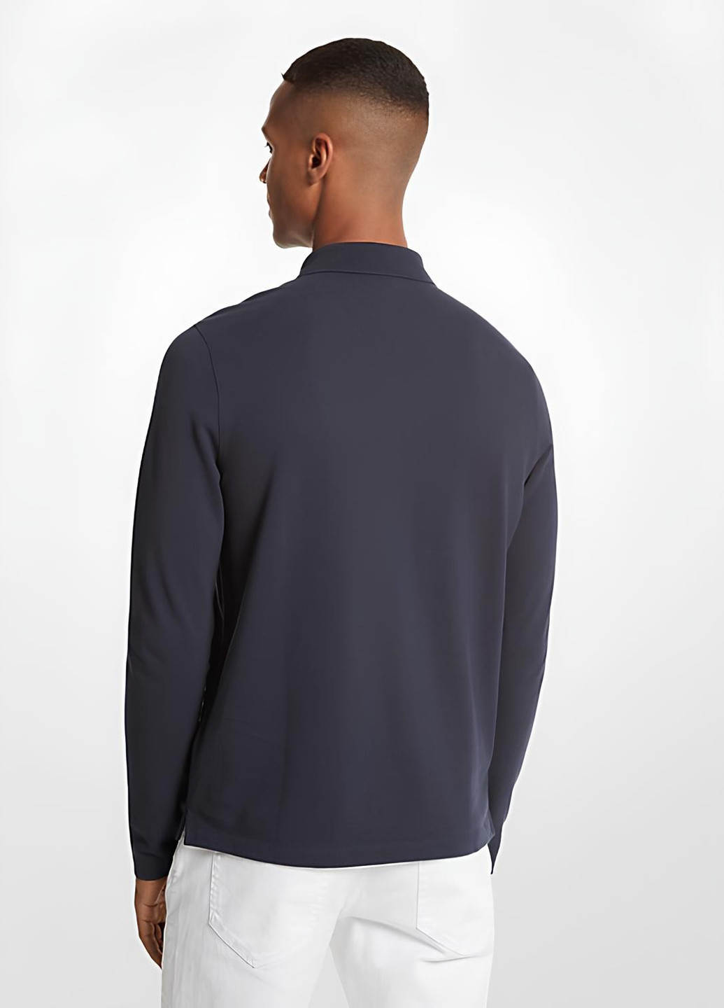 Синяя футболка-поло для мужчин Michael Kors однотонная