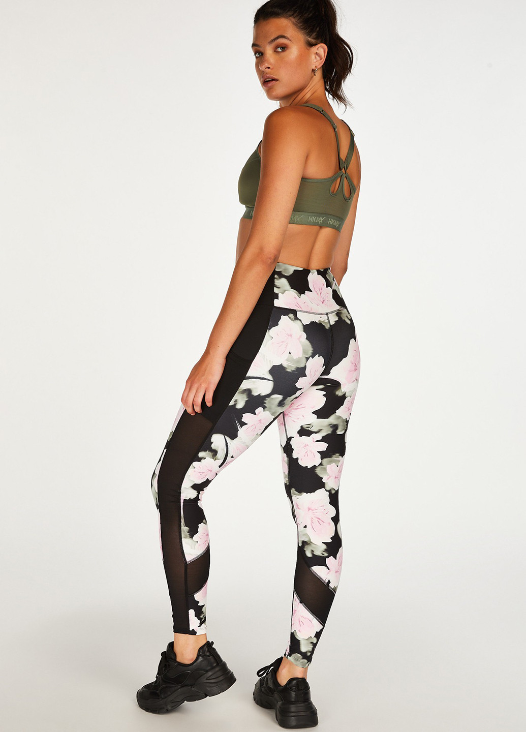 Черные демисезонные леггинсы Hunkemoller