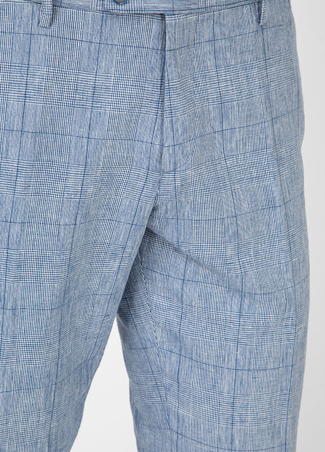 Голубые кэжуал демисезонные зауженные брюки NAVI