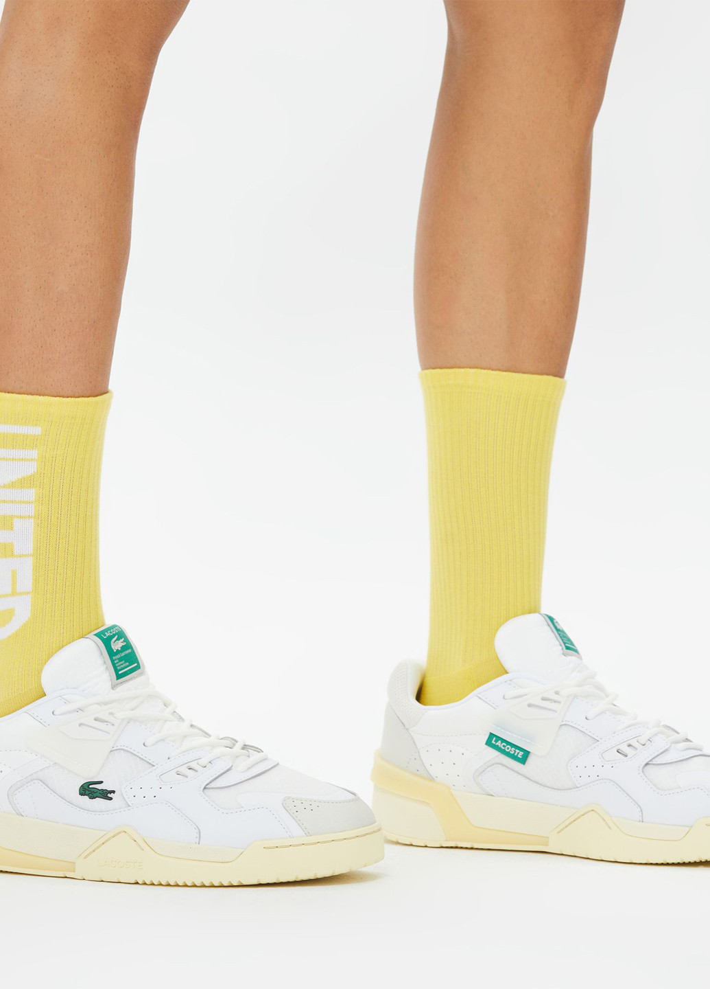 Жёлтые носки UNITED4 надписи (329148619)