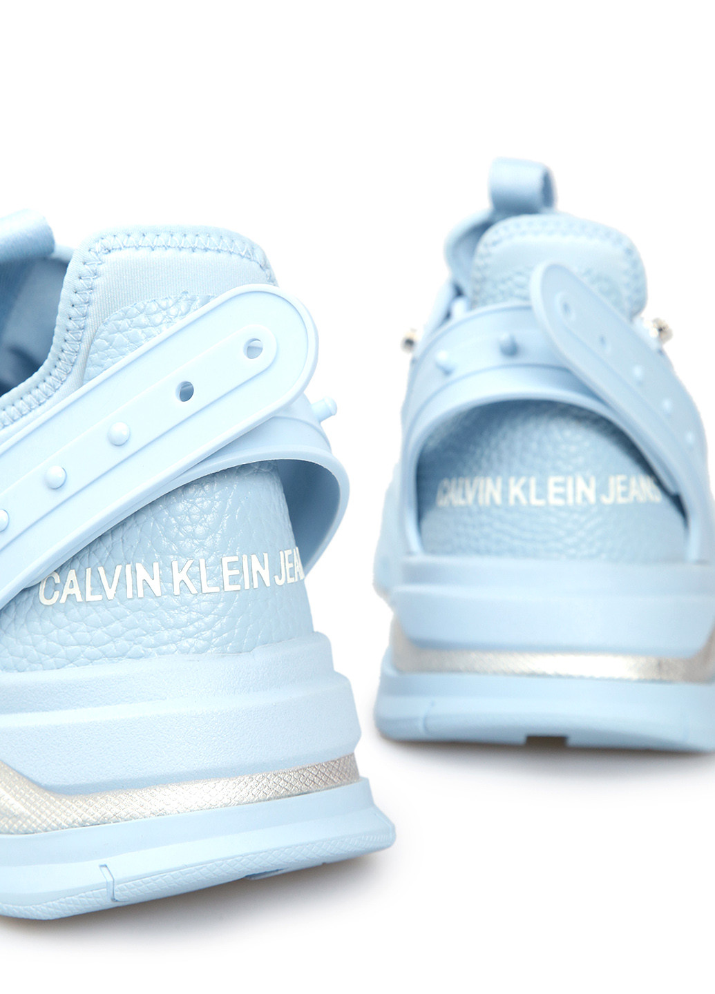 Голубые демисезонные кроссовки Calvin Klein