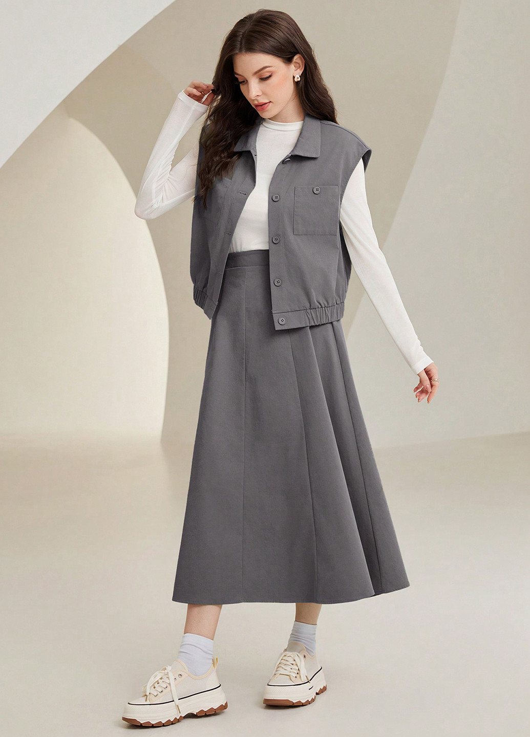 Костюм (жилет, спідниця) SHEIN (334151886)