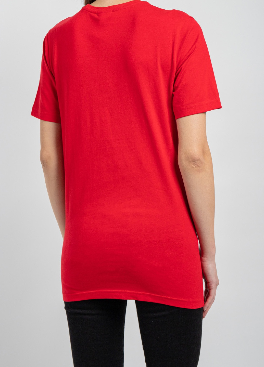 Красная всесезон серая футболка с вышитым логотипом Supreme Spain