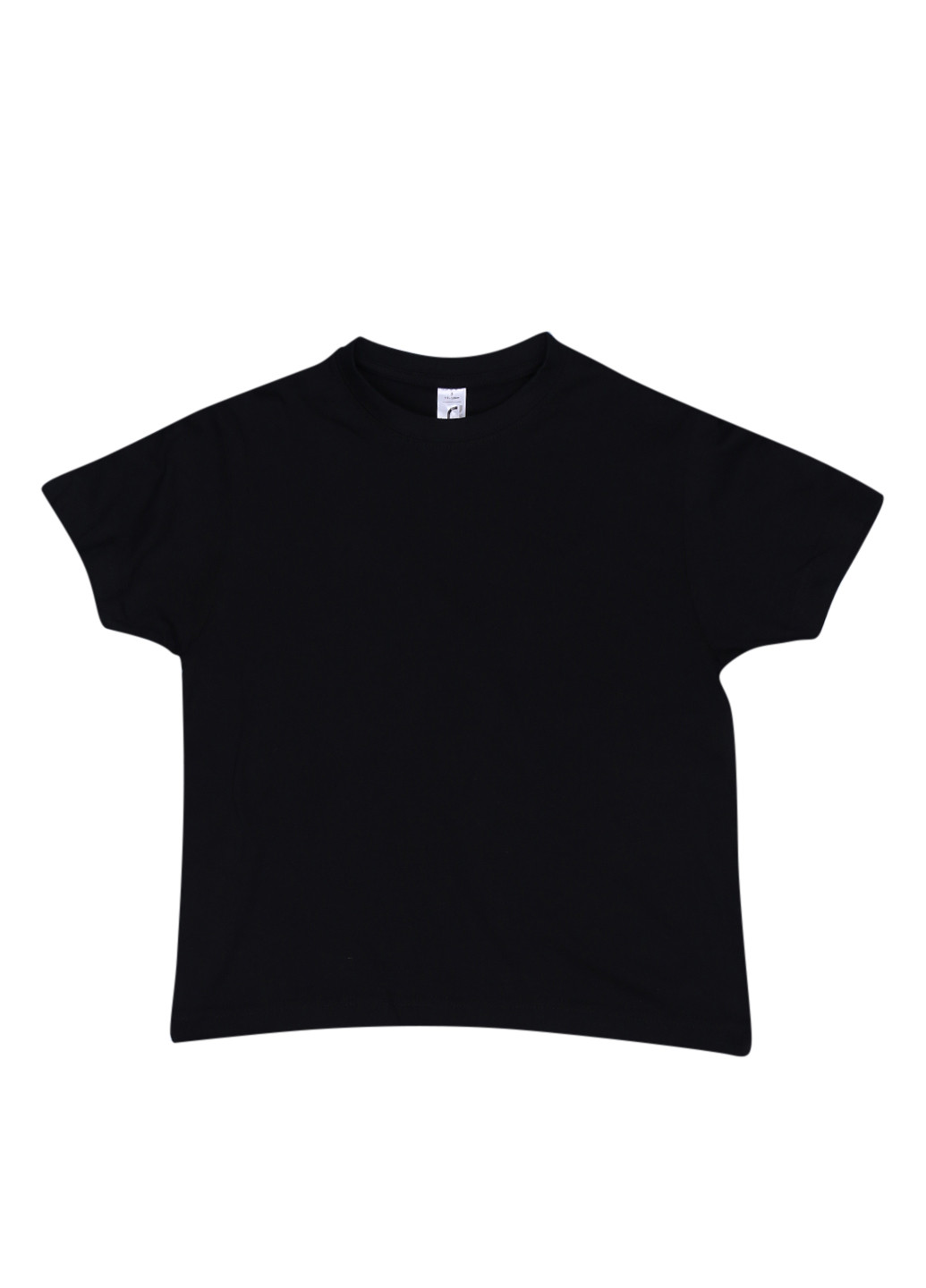 Черная летняя футболка с коротким рукавом Sol's