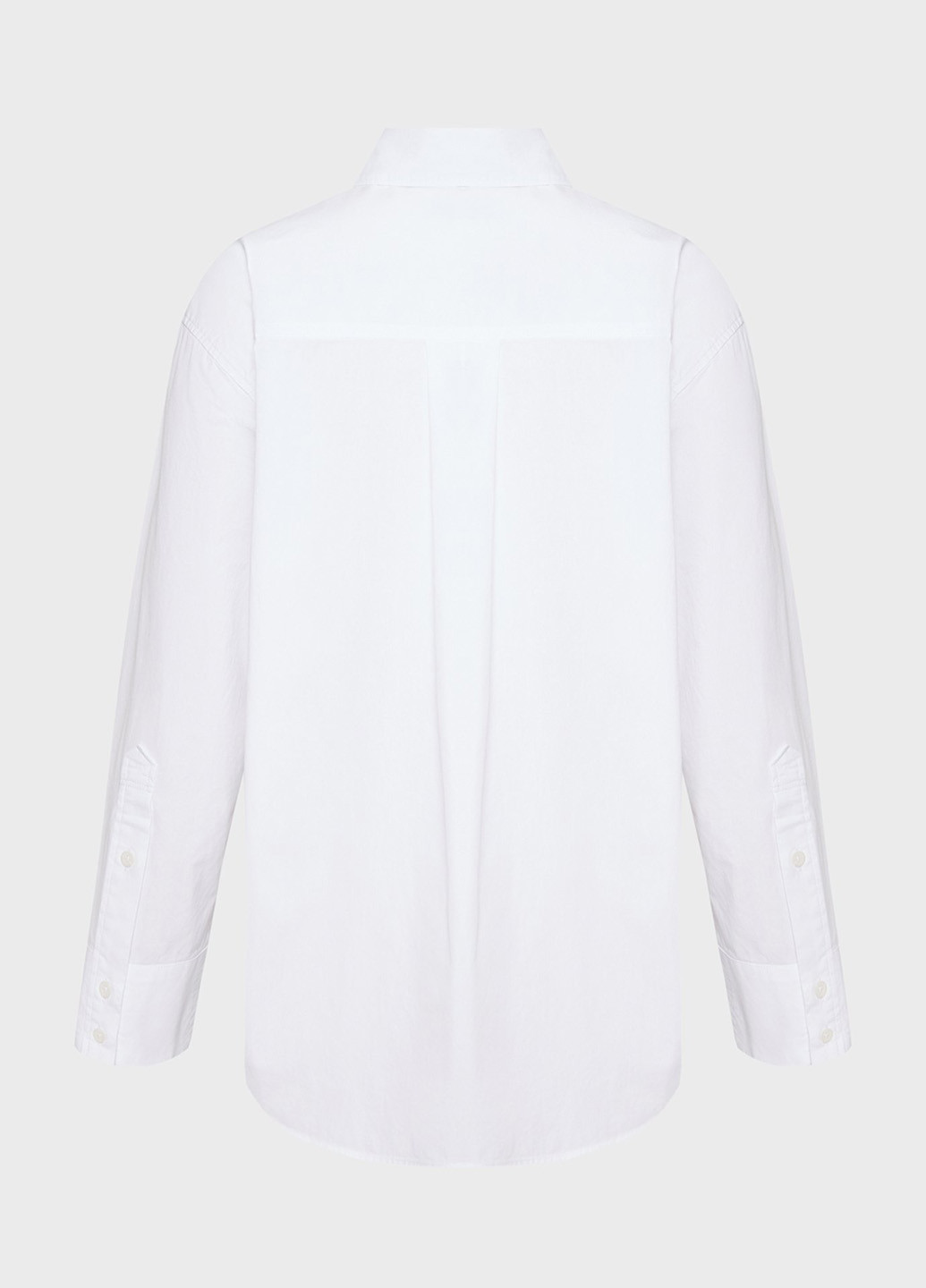 Белая кэжуал рубашка однотонная PRPY