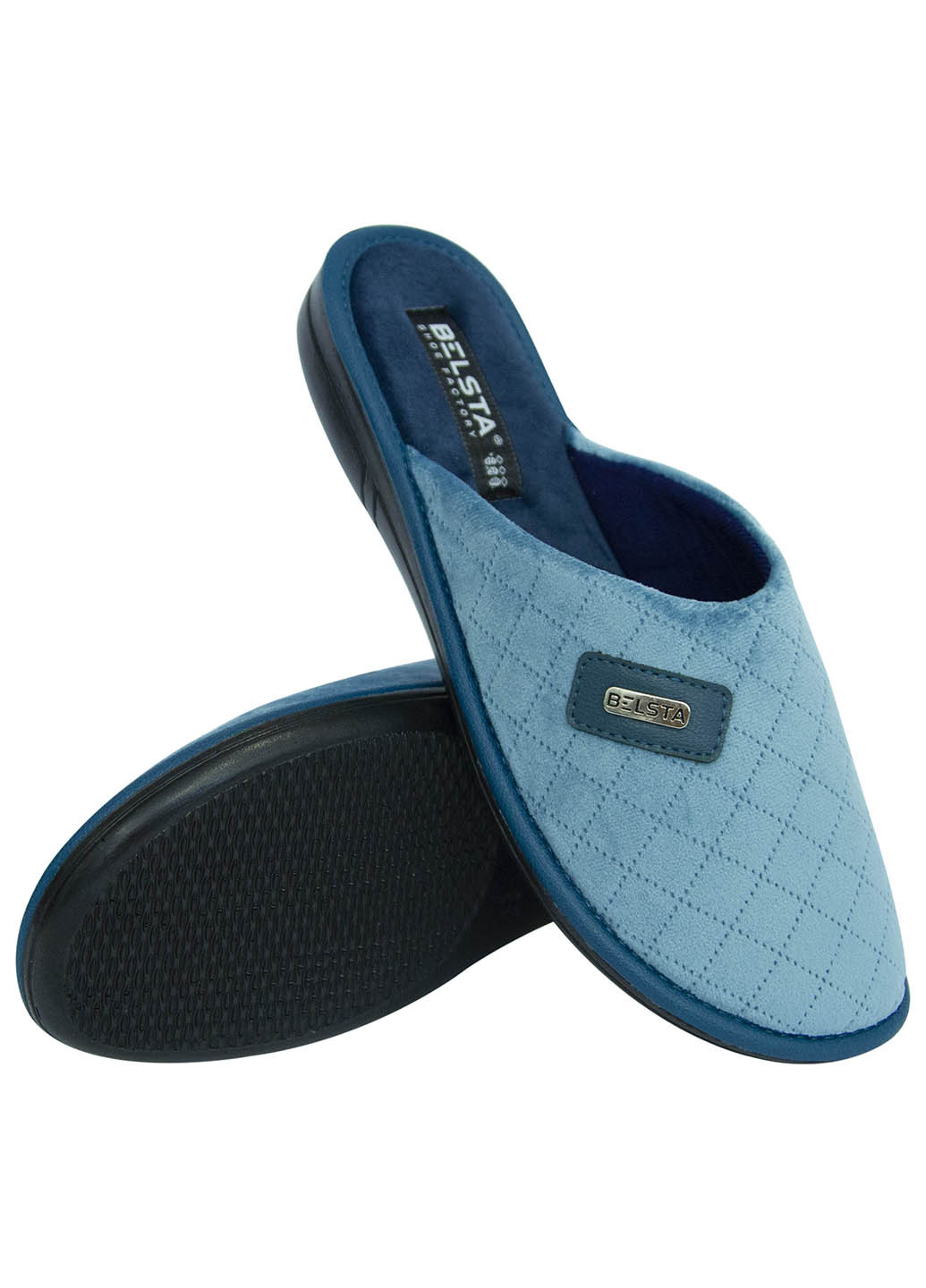 Голубые тапочки Белста
