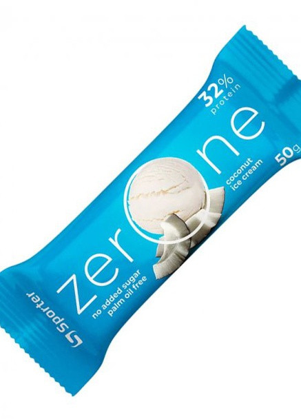 Протеиновый батончик Zero One 50г (Кокосовое мороженое) Sporter (254371795)