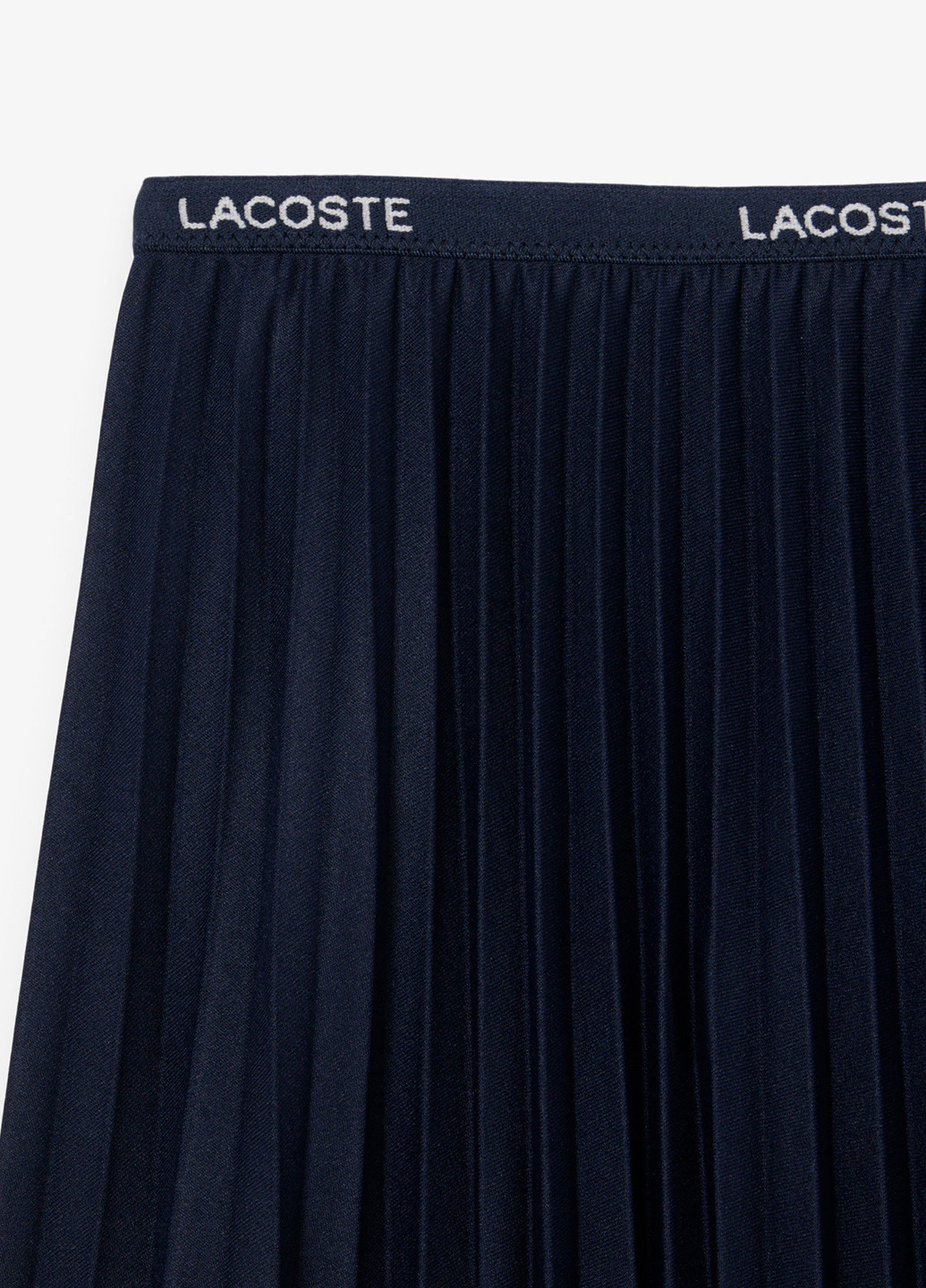 Индиго кэжуал с логотипом юбка Lacoste плиссе