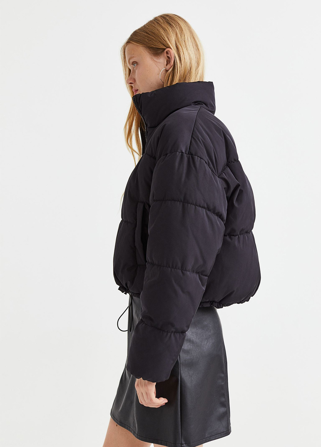 Чорна демісезонна куртка H&M