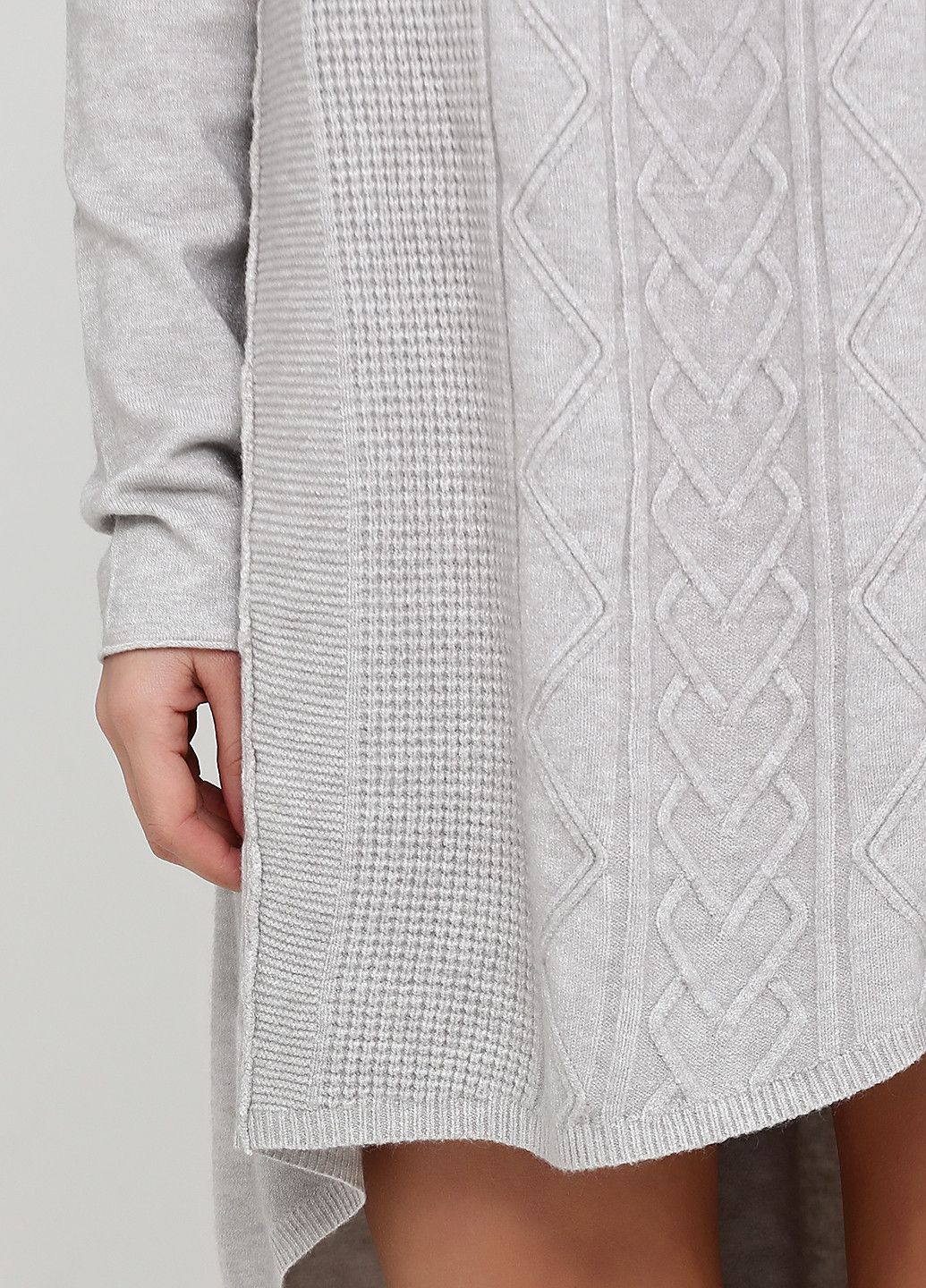 Светло-серое кэжуал платье оверсайз Louise Orop однотонное