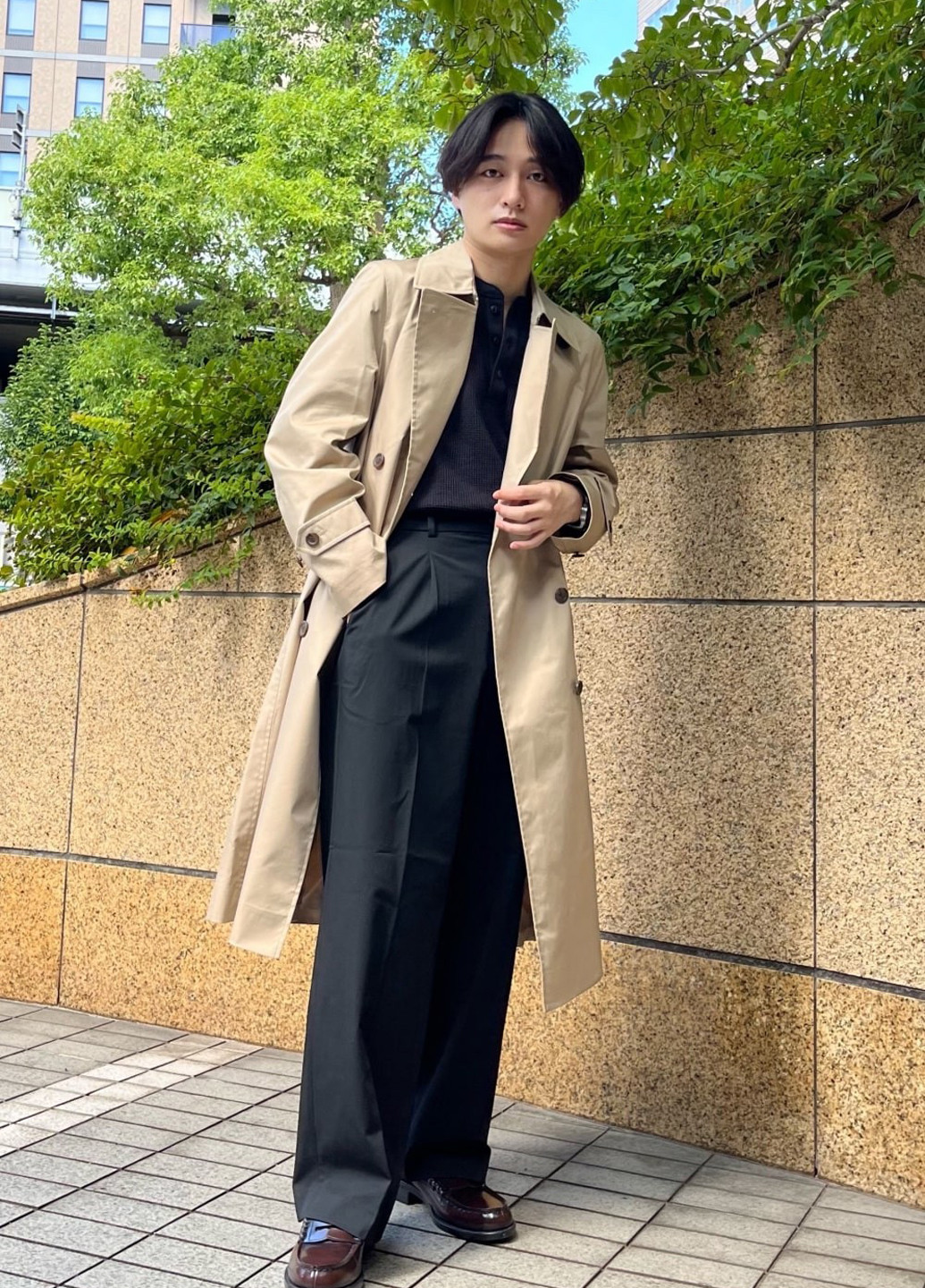 Плащ Uniqlo тренчкот на гудзиках демісезон (364794519)