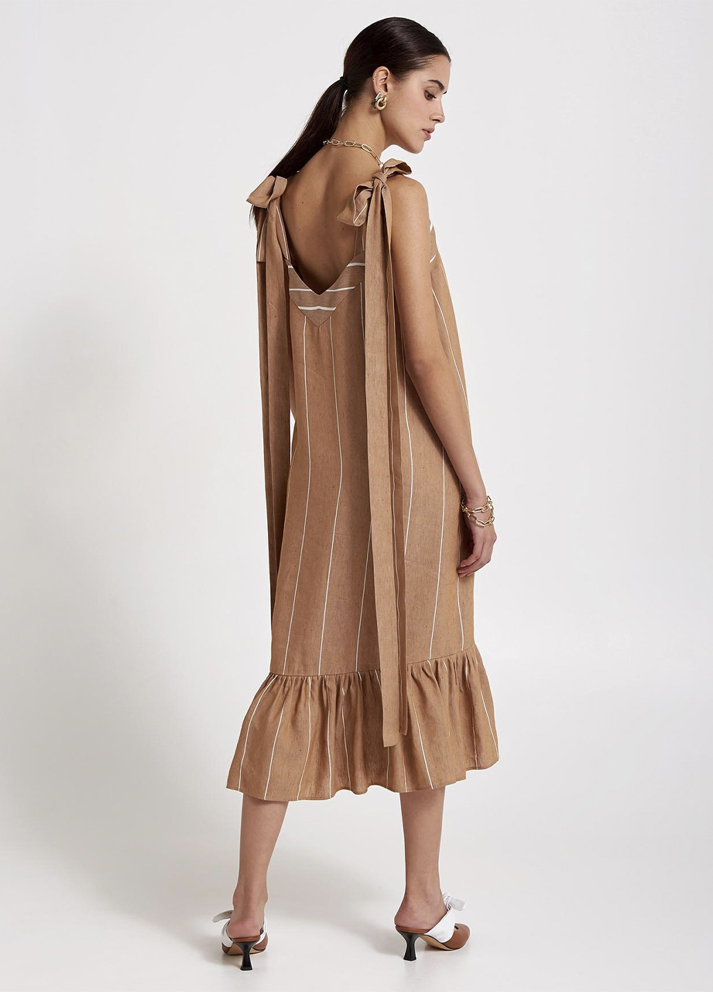 Бежева кежуал сукня BEATRICE однотонна