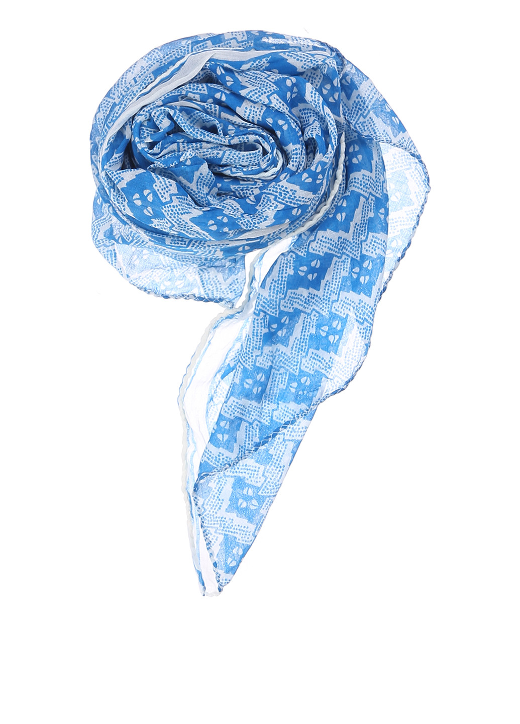 Шарф Becksondergaard абстрактный голубой кэжуал