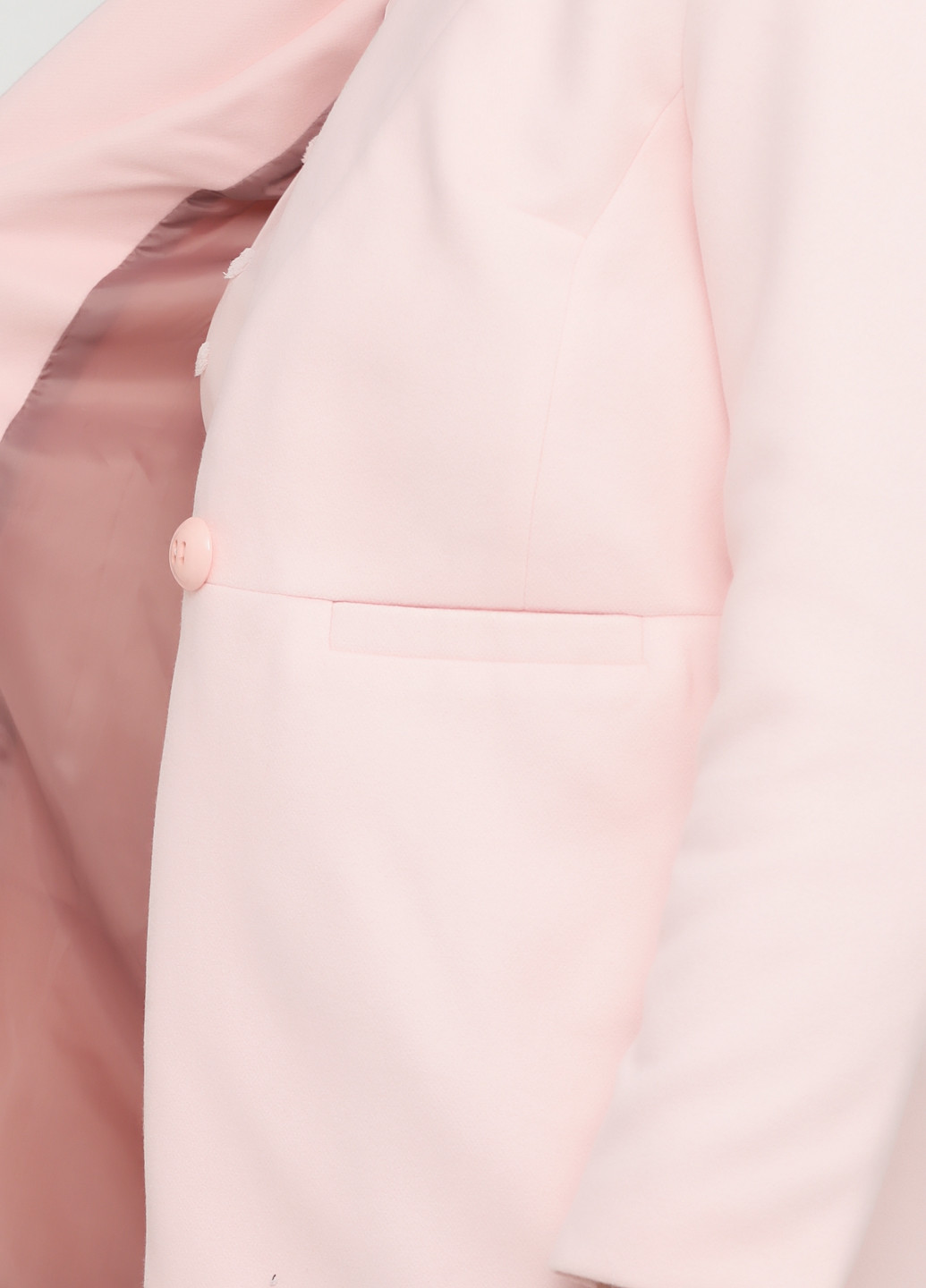 Світло-рожеве Кежуал пальто однобортне Gepur однотонне