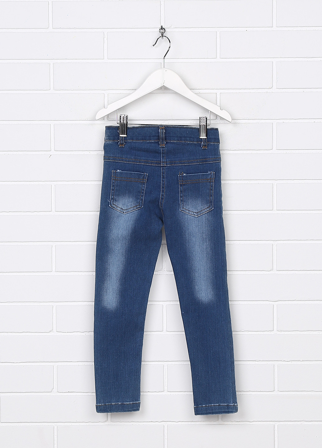 Темно-голубые демисезонные скинни джинсы Minia