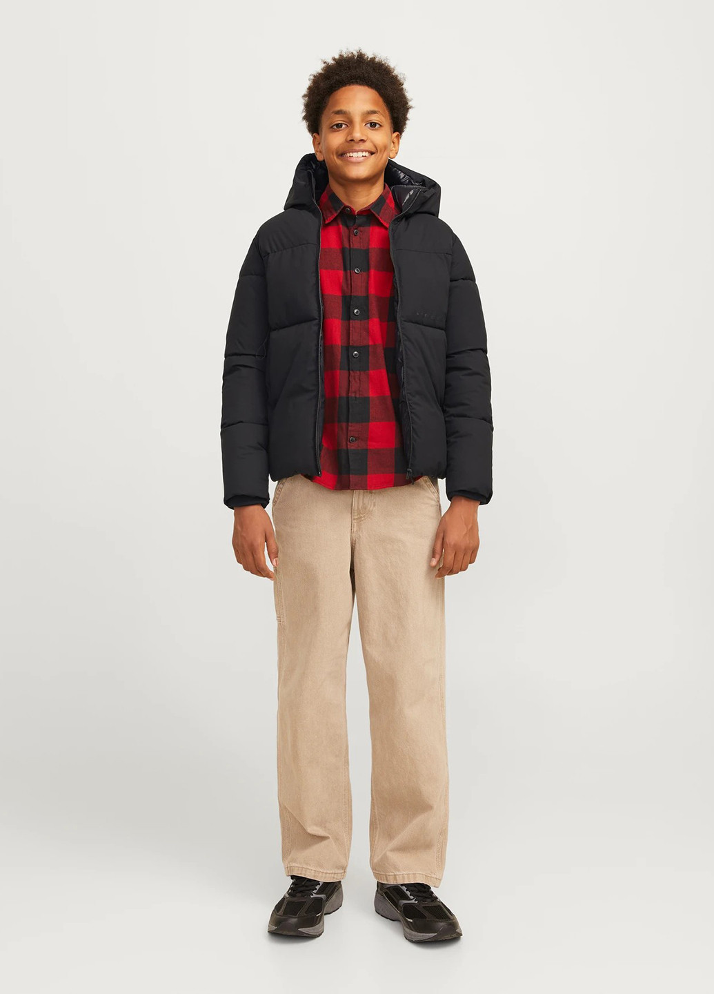 Чорна зимня куртка Jack & Jones